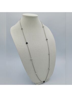 Marc By Marc Jacobs Silver Tone Long Necklace #2119